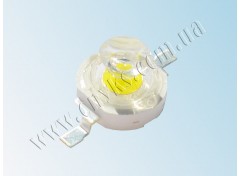 Сверхъяркий светодиод LED 1W White 120 Lm with lens